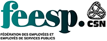Fédération des employées et employés de services publics logo