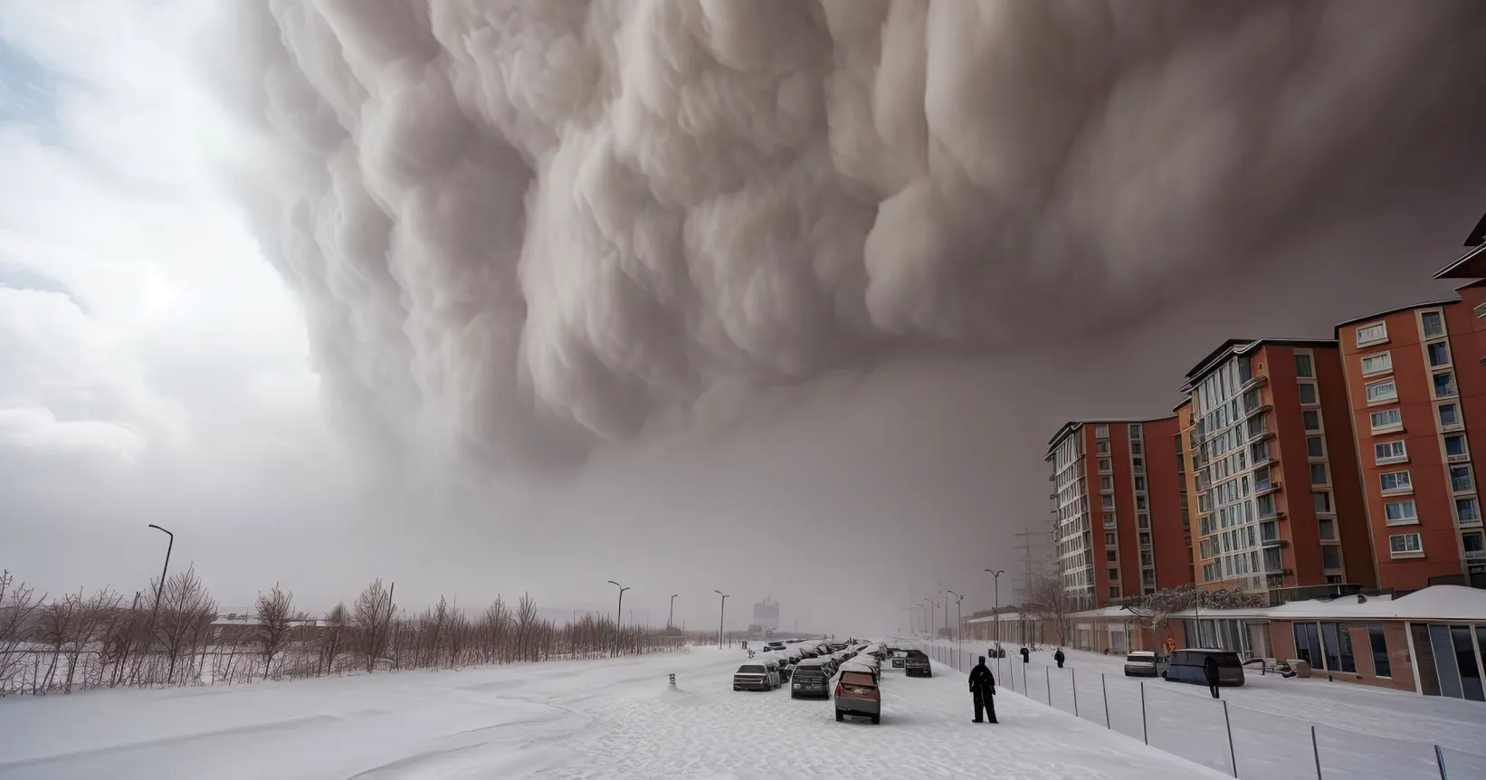 De gros nuages dans le ciel