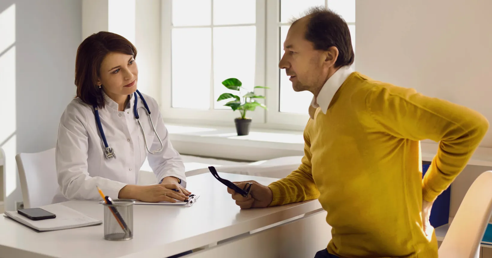 Un patient consulte son médecin