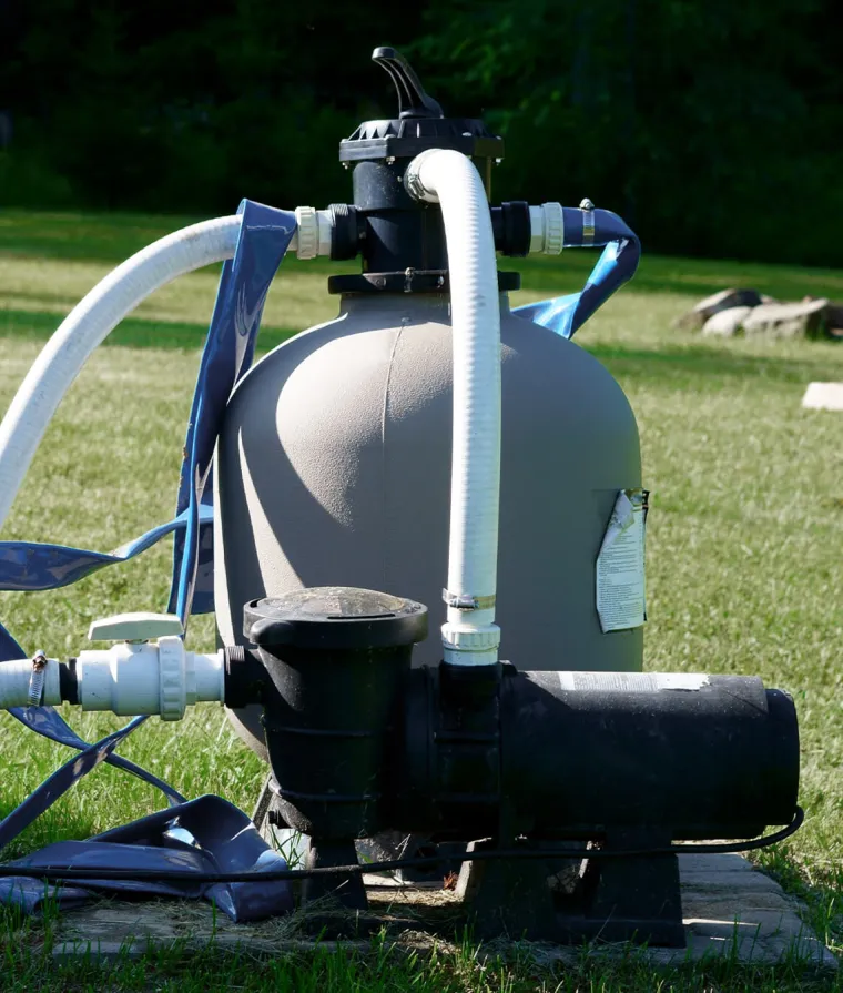 Un système de filtration de piscine