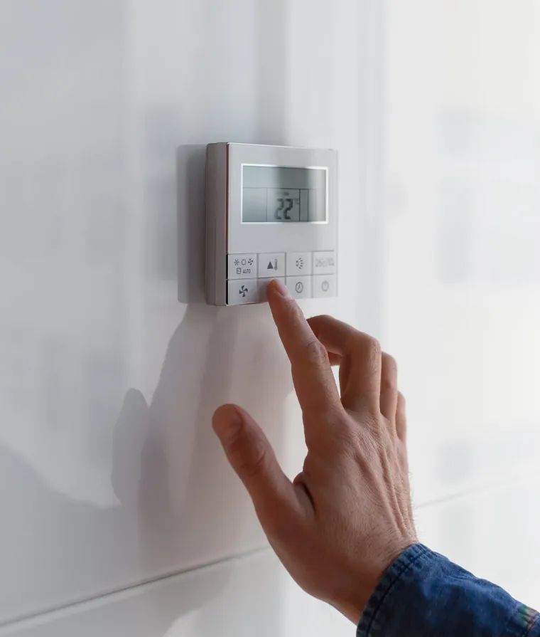 Un thermostat de maison