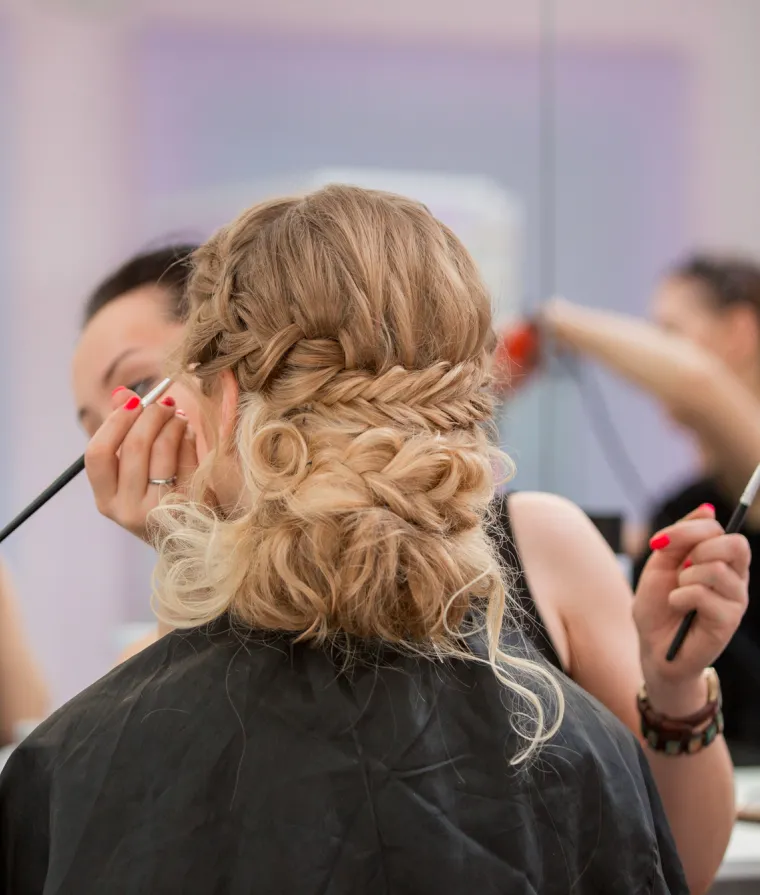 Une coiffure de mariée
