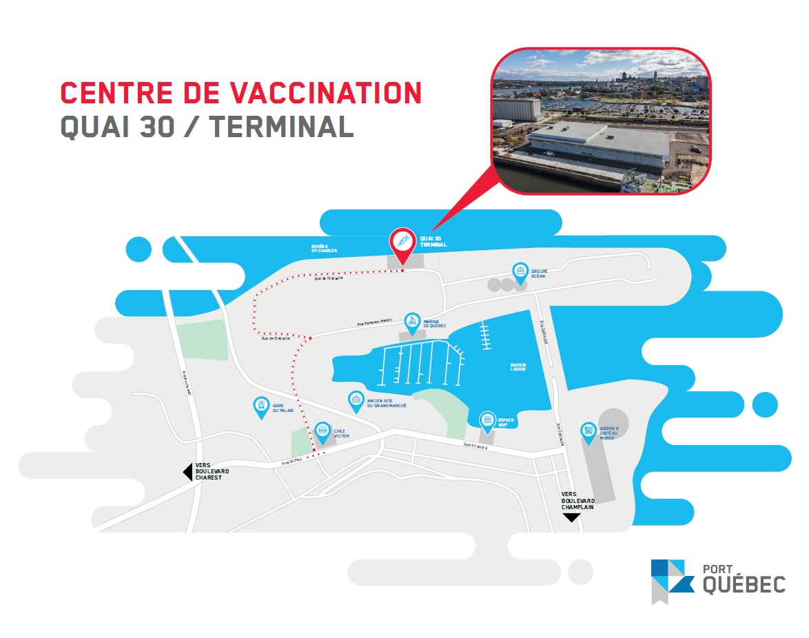 Plan du centre de vaccination